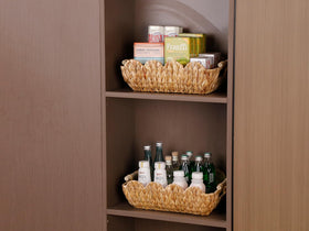 Coeusy basket ideal for bathroom essentials and counter organization.