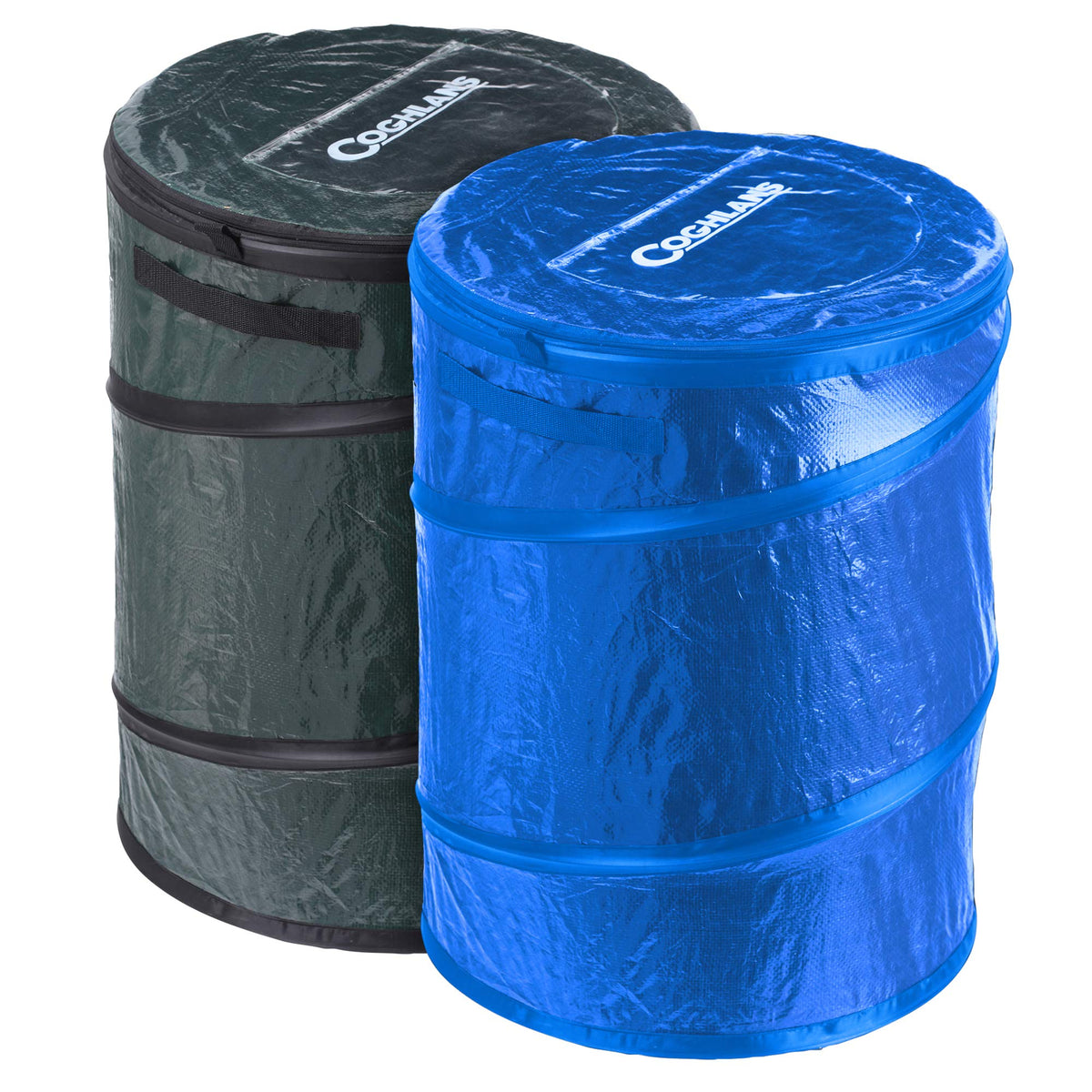 Coghlan's Pop-Up Trash Bin folded flat for compact storage after trips