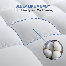 COHOME Deep-pocket 8-21 inch fit close-up demonstrates secure mattress wrap