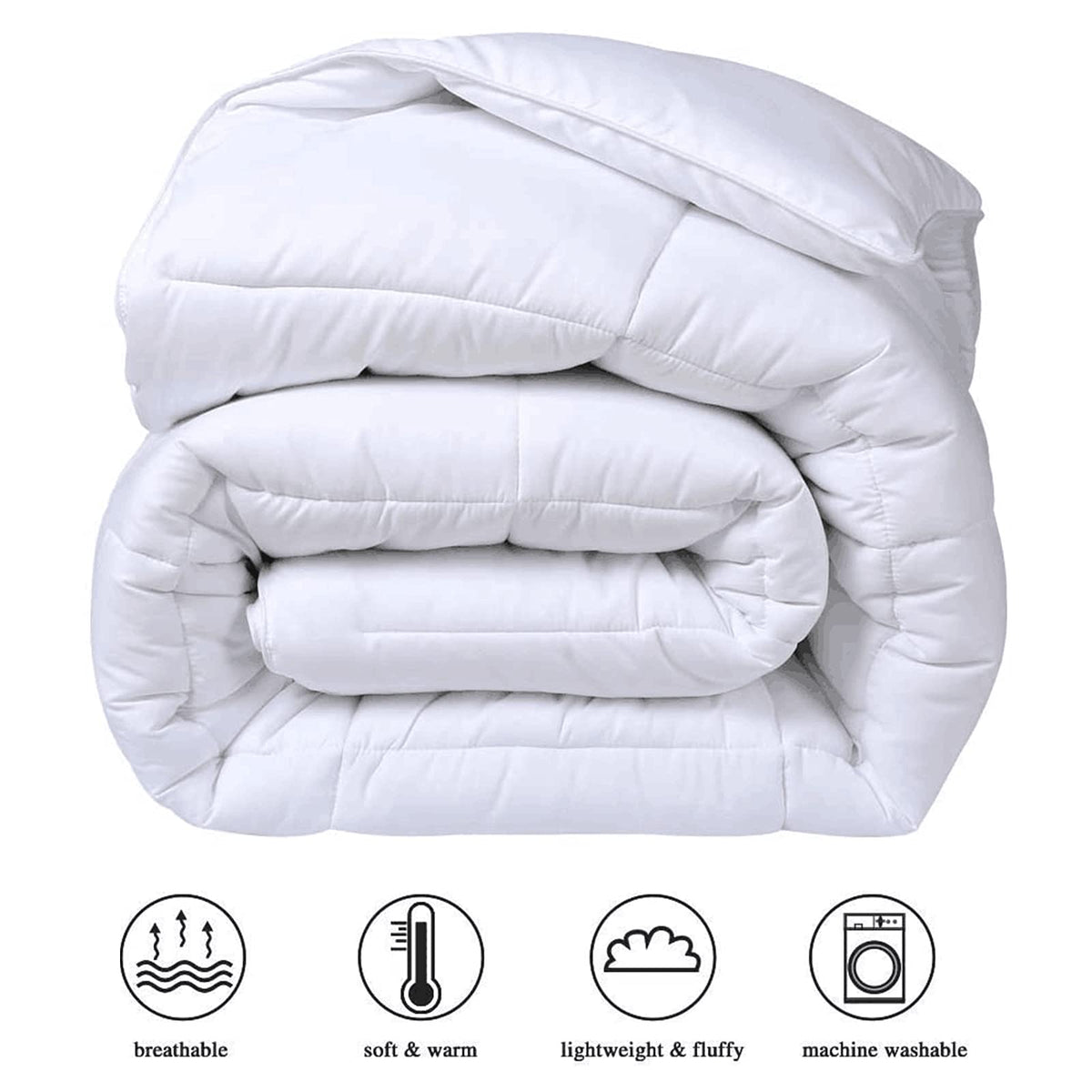 COHOME king size comforter rolled packaging demonstrates compact shipping and storage.