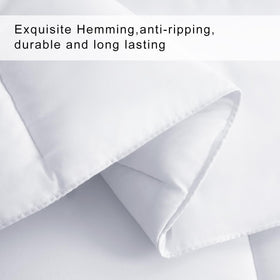 COHOME machine-washable care guide image suggests easy cleaning and loft restoration.