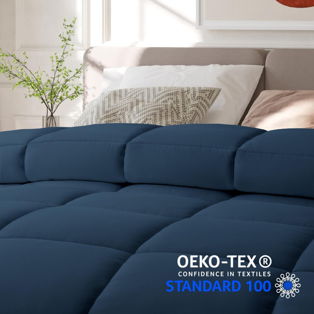 COHOME premium king size comforter all-season setup in bedroom
