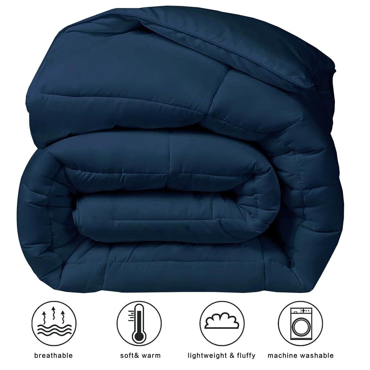 COHOME premium king size comforter box-stitched design closeup highlighting even fill distribution