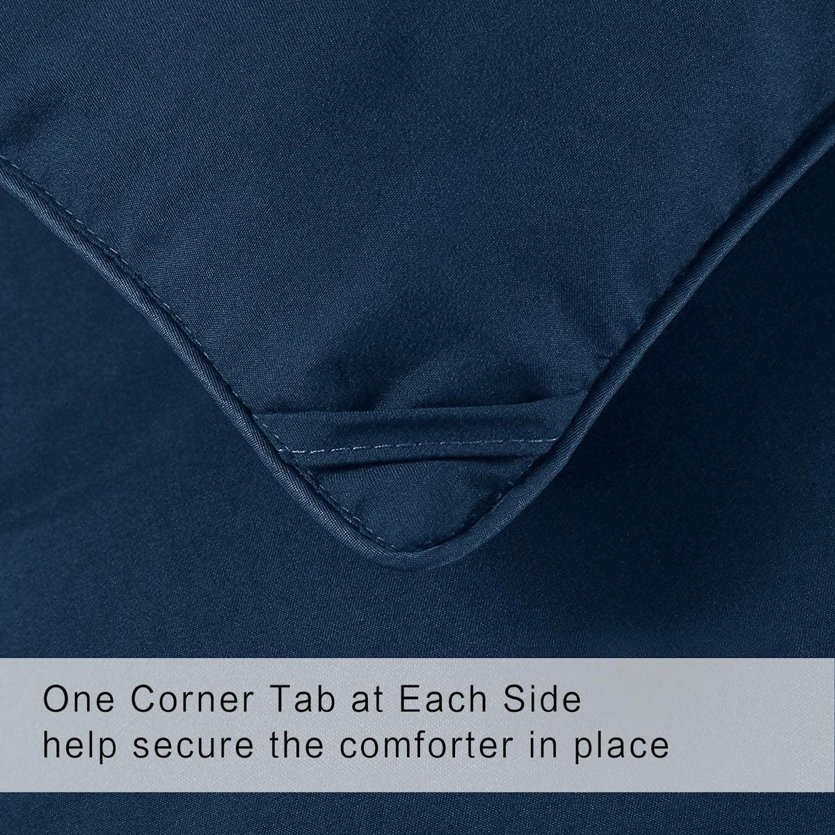 COHOME premium king size comforter eight corner tabs closeup for duvet cover compatibility