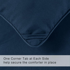COHOME premium king size comforter eight corner tabs closeup for duvet cover compatibility