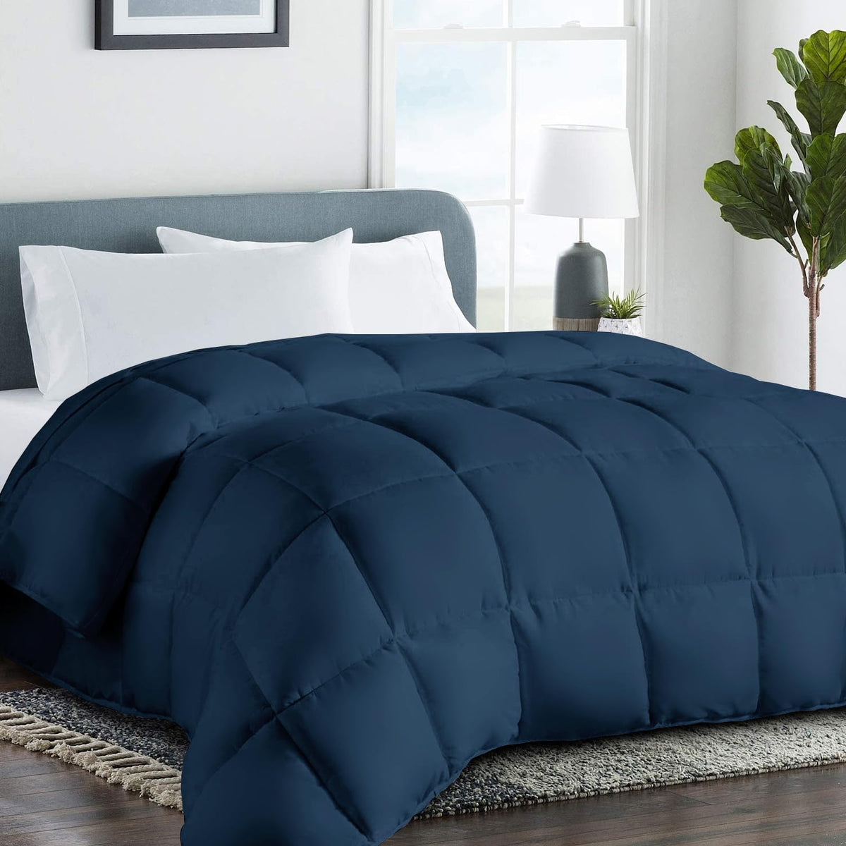 COHOME premium king size comforter fabric closeup — ultra-soft, noiseless fabric