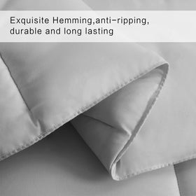 COHOME quilted king corner-tabs secure fit and prevent shifting.