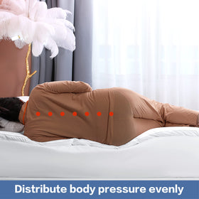 COHOME Topper on bed setup shows secure fit and quiet movement