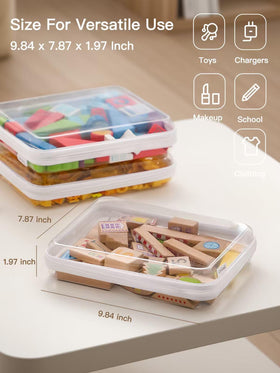 CoiiJoii zippered closure see-through design demonstrates dust and liquid protection for organized storage.