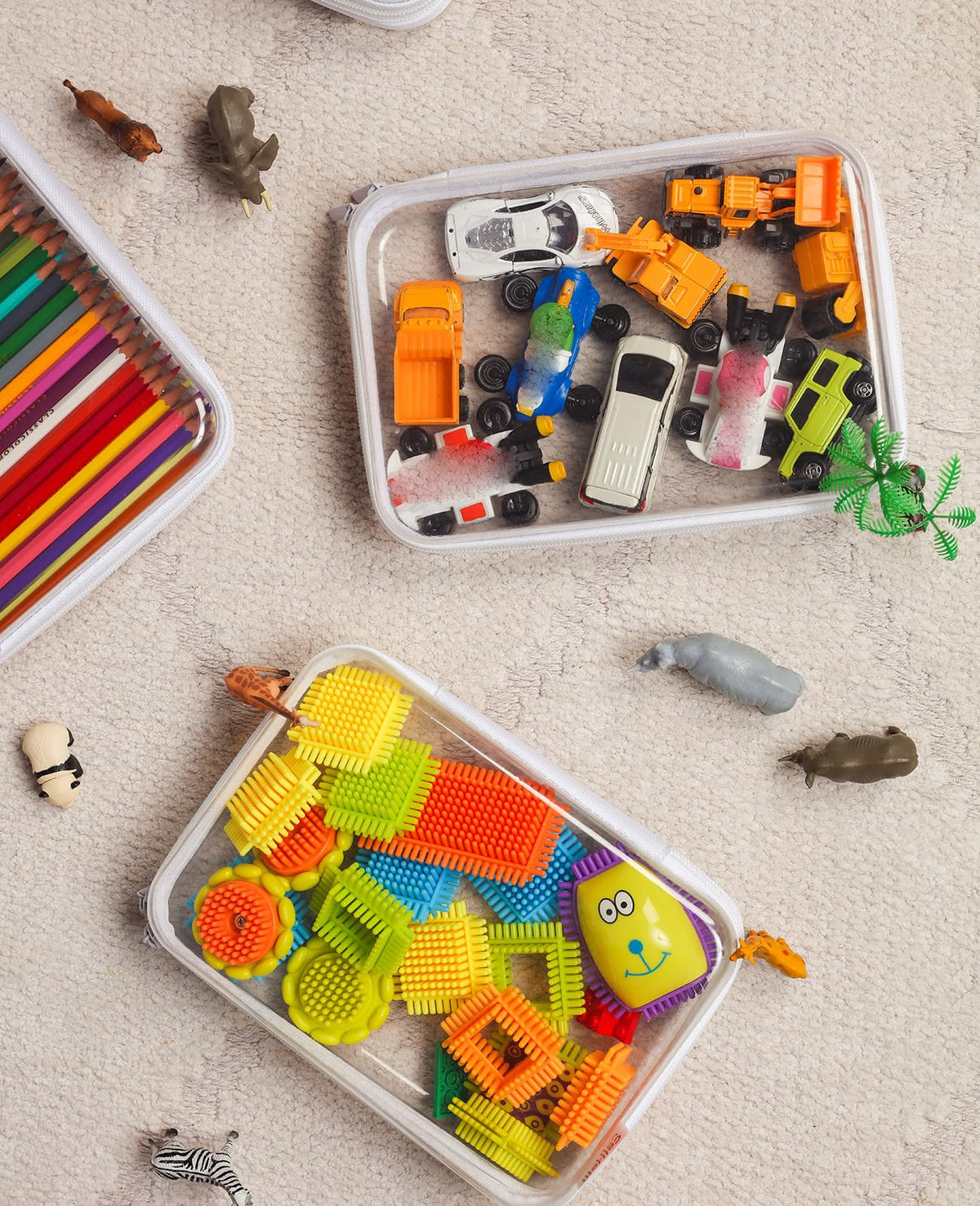CoiiJoii stackable design saves space and keeps items neatly arranged.