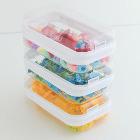 CoiiJoii zippered clear pouch durable plastic, long-lasting organization for hobbyists.