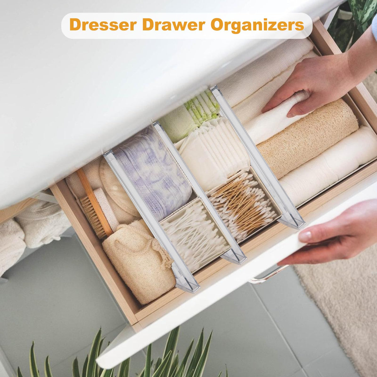 COKIHOM divider system keeps items accessible and organized in drawers