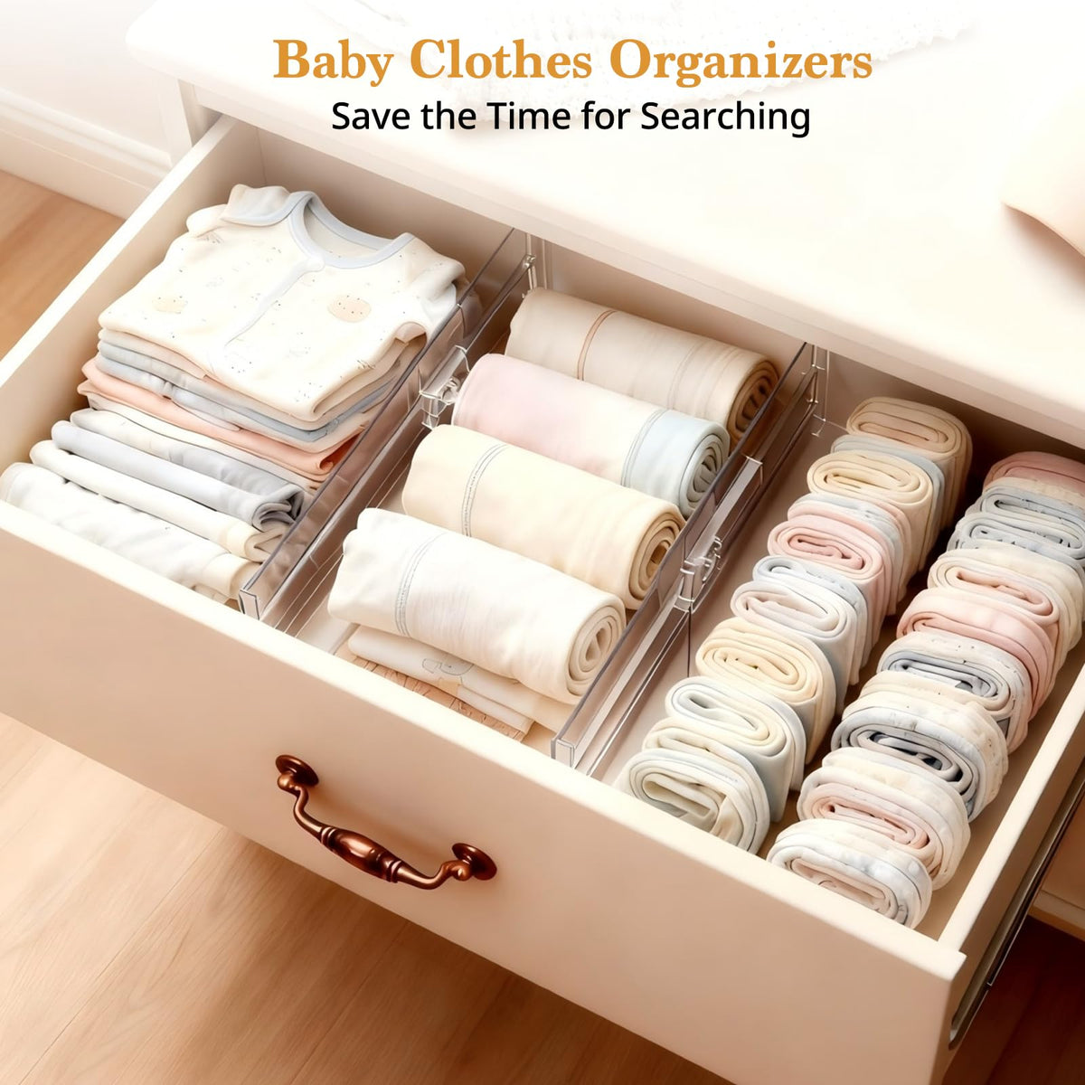 COKIHOM dividers organized clothes, underwear, and socks for neat drawer space