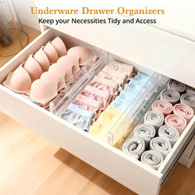 COKIHOM easy-install drawer dividers retract for quick resizing without tools