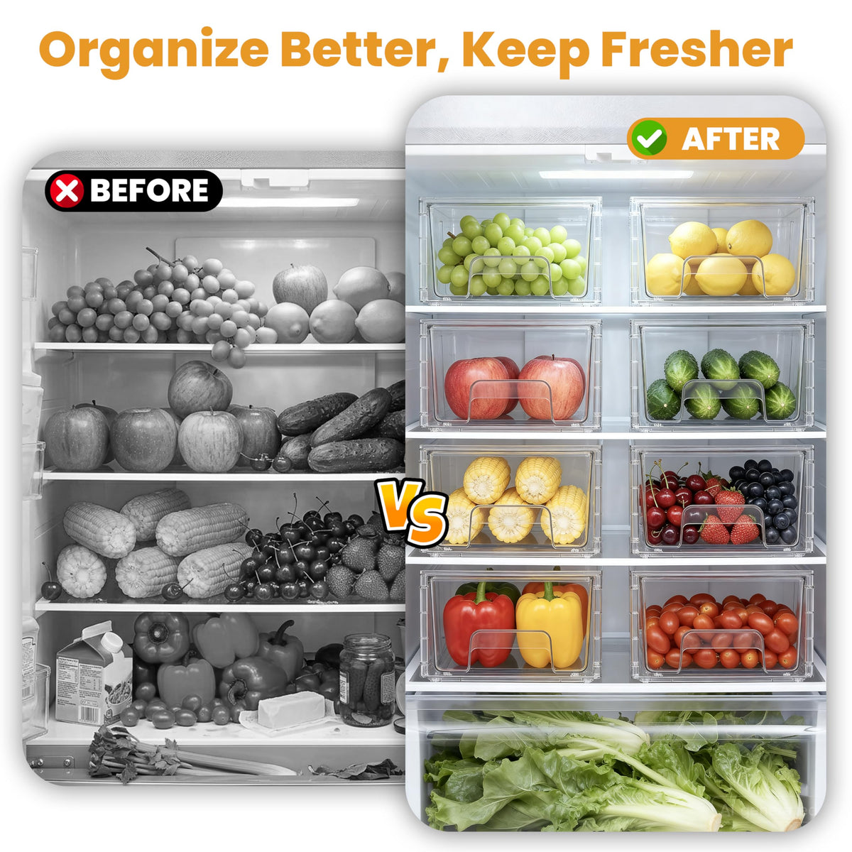 COKIHOM drawer with pull handle and non-slip pad prevents sliding