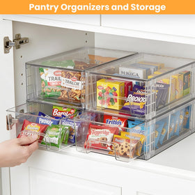 COKIHOM silicone pads prevent sliding for stable fridge bins.