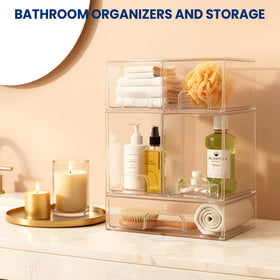 COKITOO clear-view bins help you see items at a glance