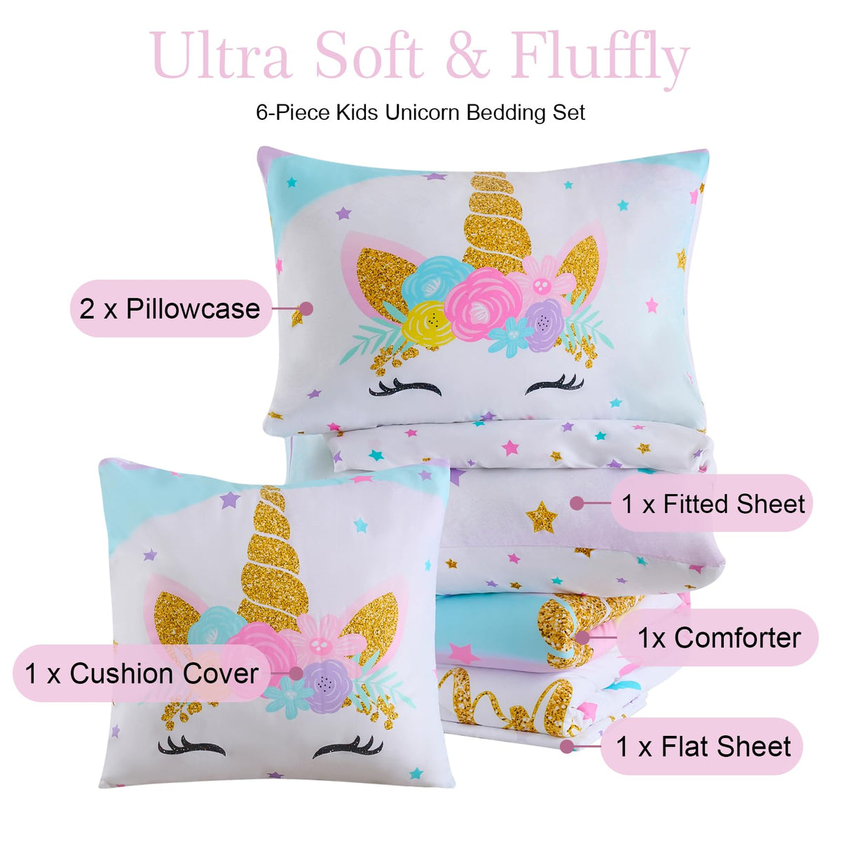 Cokouchyi twin bed in a bag contents ready for easy setup.