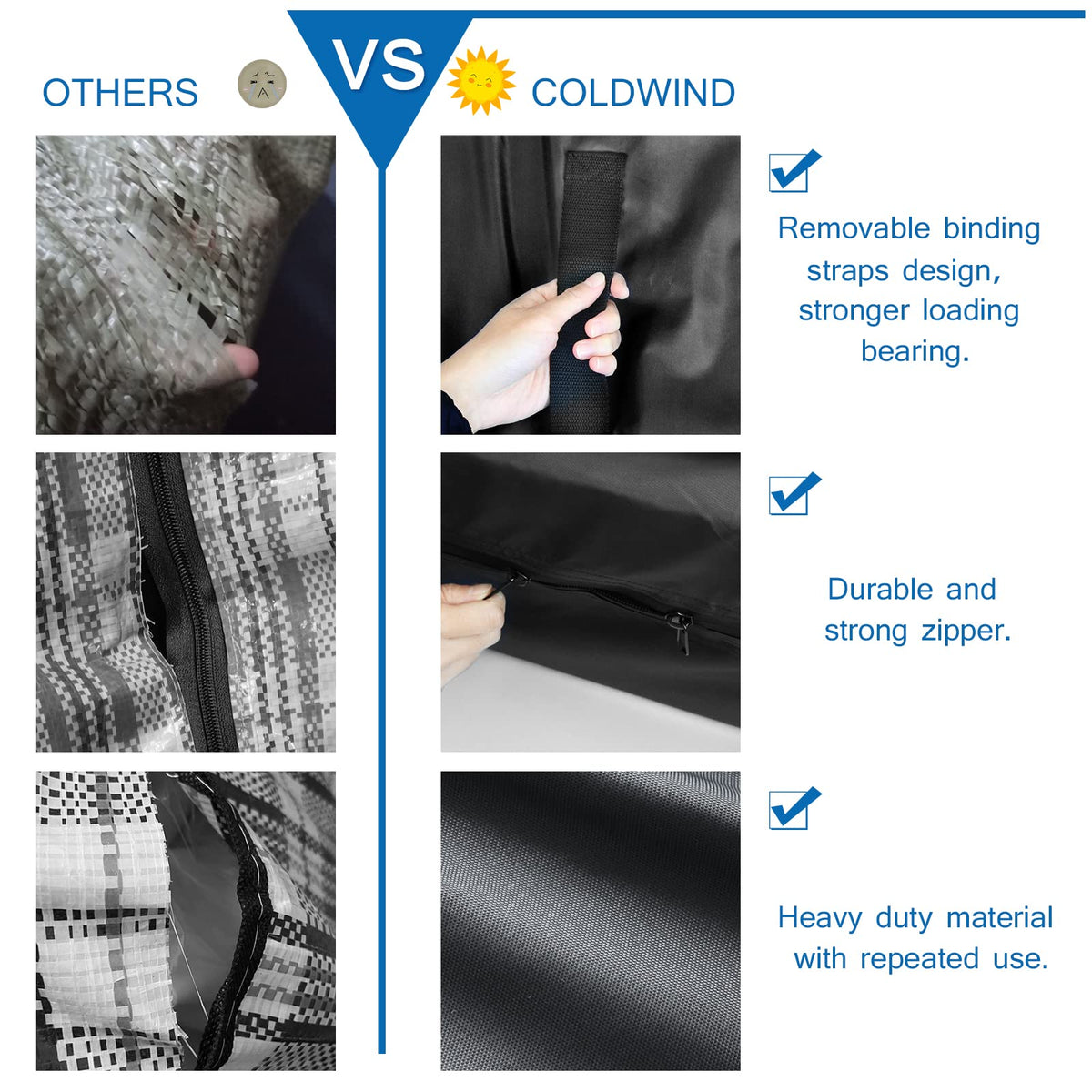 Coldwind full-size bag fits 77 by 57 by 15 inches