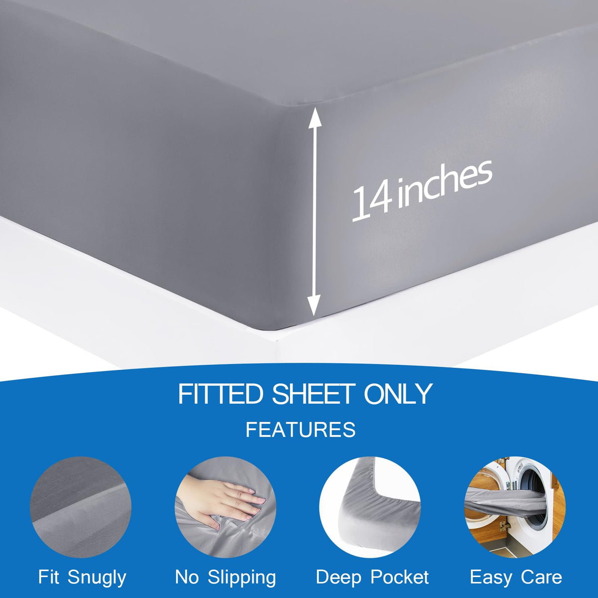 Coldwind sheet in ultra-soft microfiber offering breathable comfort.