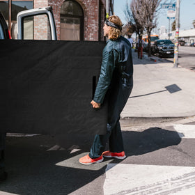 Coldwind three-side zipper panel in use for easy mattress insertion