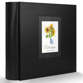 Colemoly Photo Album with leather cover shows elegant display and texture.