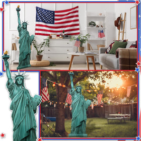 Colingmill 5ft liberty cutout in green ideal for immersive city celebrations.