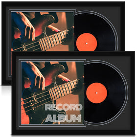 Colingmill double groove vinyl frame 16x22 showcasing records securely and stylishly