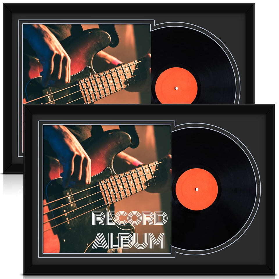 Colingmill double groove vinyl frame 16x22 showcasing records securely and stylishly