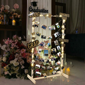 Colingmill graduation photo wall display provides a cozy, eye-catching memory showcase.