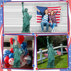 Colingmill lifelike Liberty print creates a striking NY-themed centerpiece.