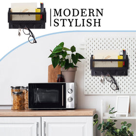 Colingmill solid wood construction supports daily use for mail, keys, and more.