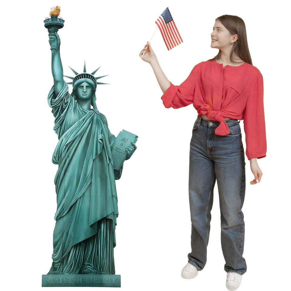 Colingmill statue of liberty stand up 5ft cutout for vivid NYC-themed photo ops.