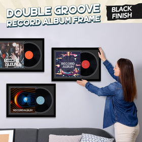 Colingmill two-pack display frames add a stylish vinyl showcase to any room