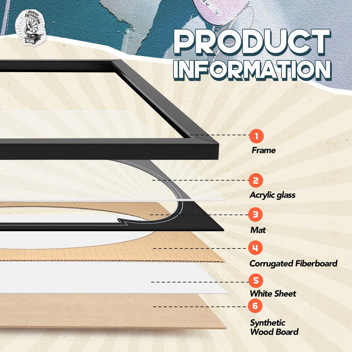 Colingmill wall-mount-ready frame supports vertical or horizontal display