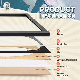 Colingmill wall-mount-ready frame supports vertical or horizontal display