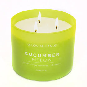 Colonial Candle 14.5-ounce candle, USA poured, premium soy blend.