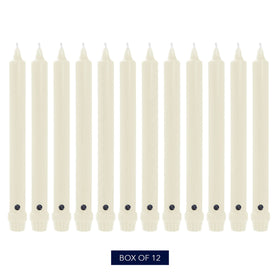 Colonial Candle ivory taper with beveled base for stable holders