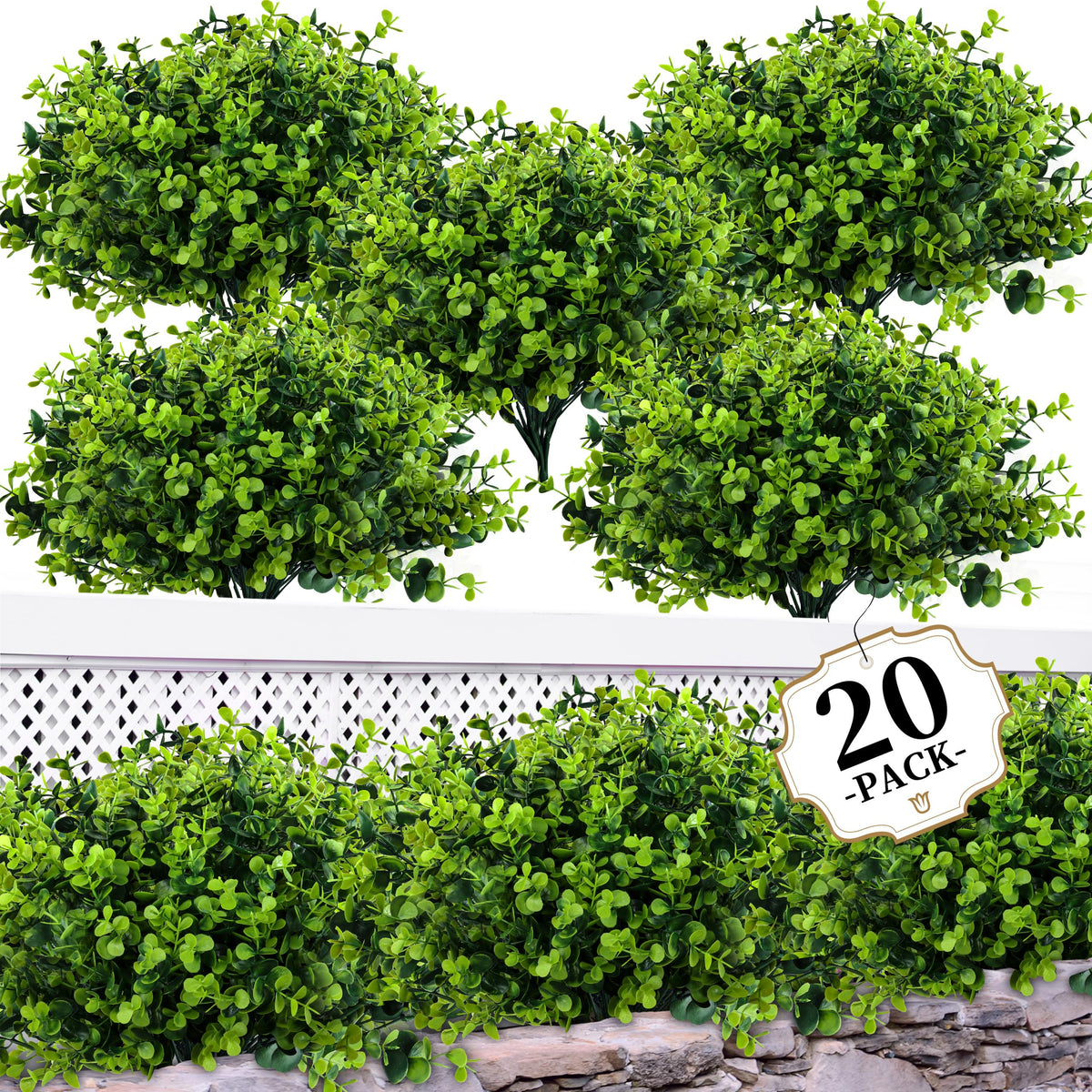 ColoPlay 20 bundles boxwood leaves for versatile indoor decor and greenery
