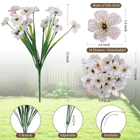 ColoPlay artificial flowers in purple add vibrant texture to outdoor porches and patios.