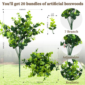 ColoPlay adjustable stems boxwood for flexible, customizable arrangements