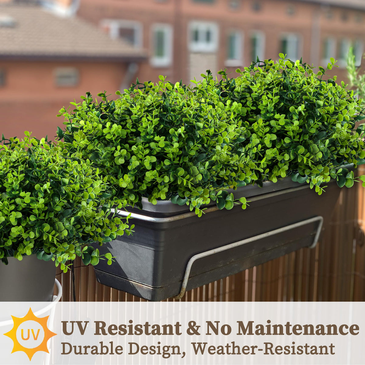 ColoPlay indoor-outdoor porch setup with boxwood greens for curb appeal
