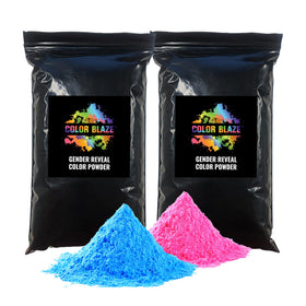 Color Blaze blackout pink powder in a 1lb bag for a dramatic reveal.