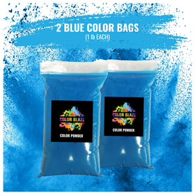 Color Blaze Blue burnout powder use for dynamic color effects in performances.