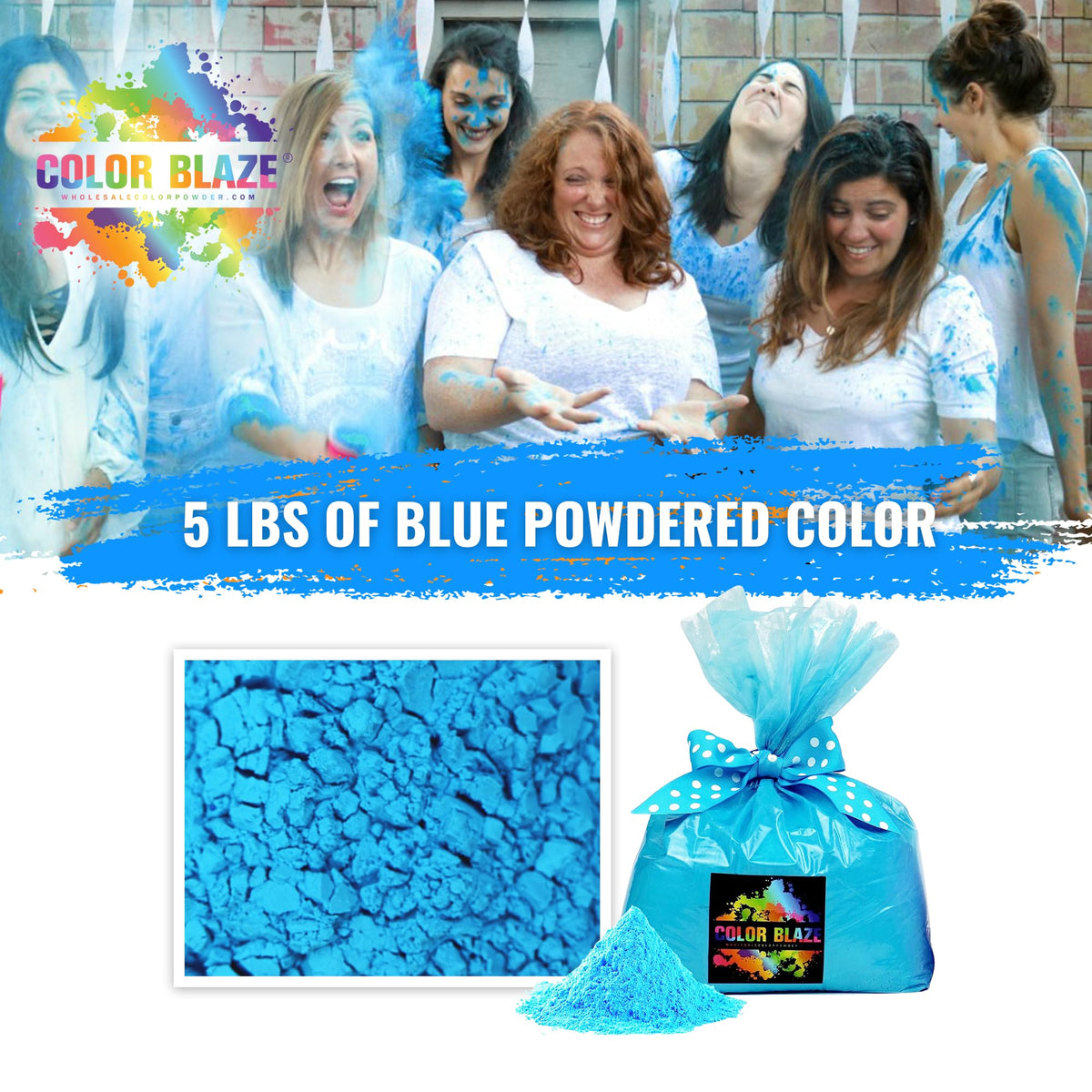 Color Blaze blue color run vibrant scene outdoors