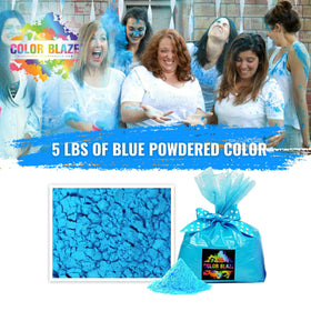 Color Blaze blue color run vibrant scene outdoors