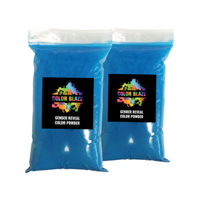 Color Blaze Blue gender reveal powder toss for vivid photos and memorable moments.