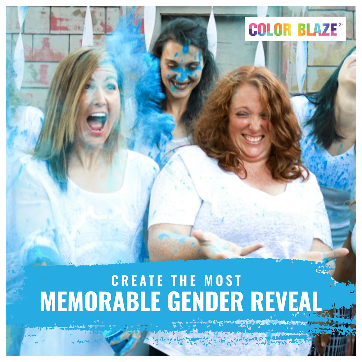 Color Blaze blue powder suitable for car burns, toss, photos, and parties.