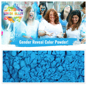 Color Blaze Blue two-bag one-pound pack ready for dramatic color bursts in celebrations.