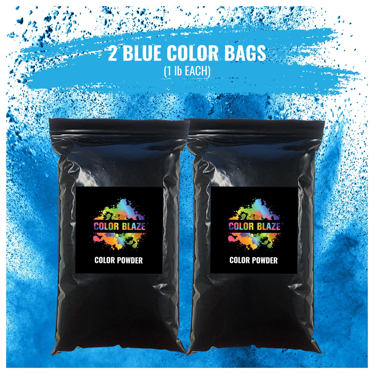Color Blaze washable color powder safe on fabrics and skin.